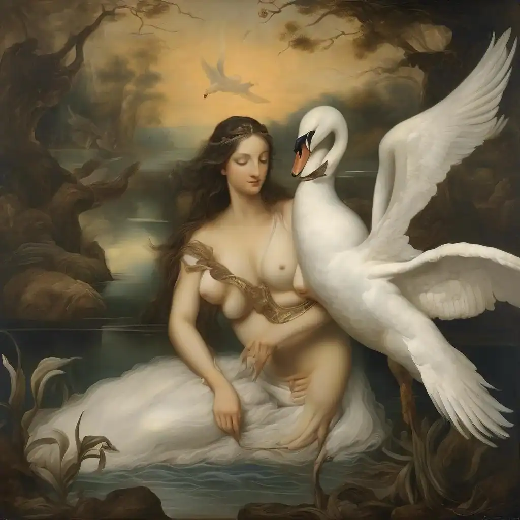 Leda and the swan – Vieira Portuense
