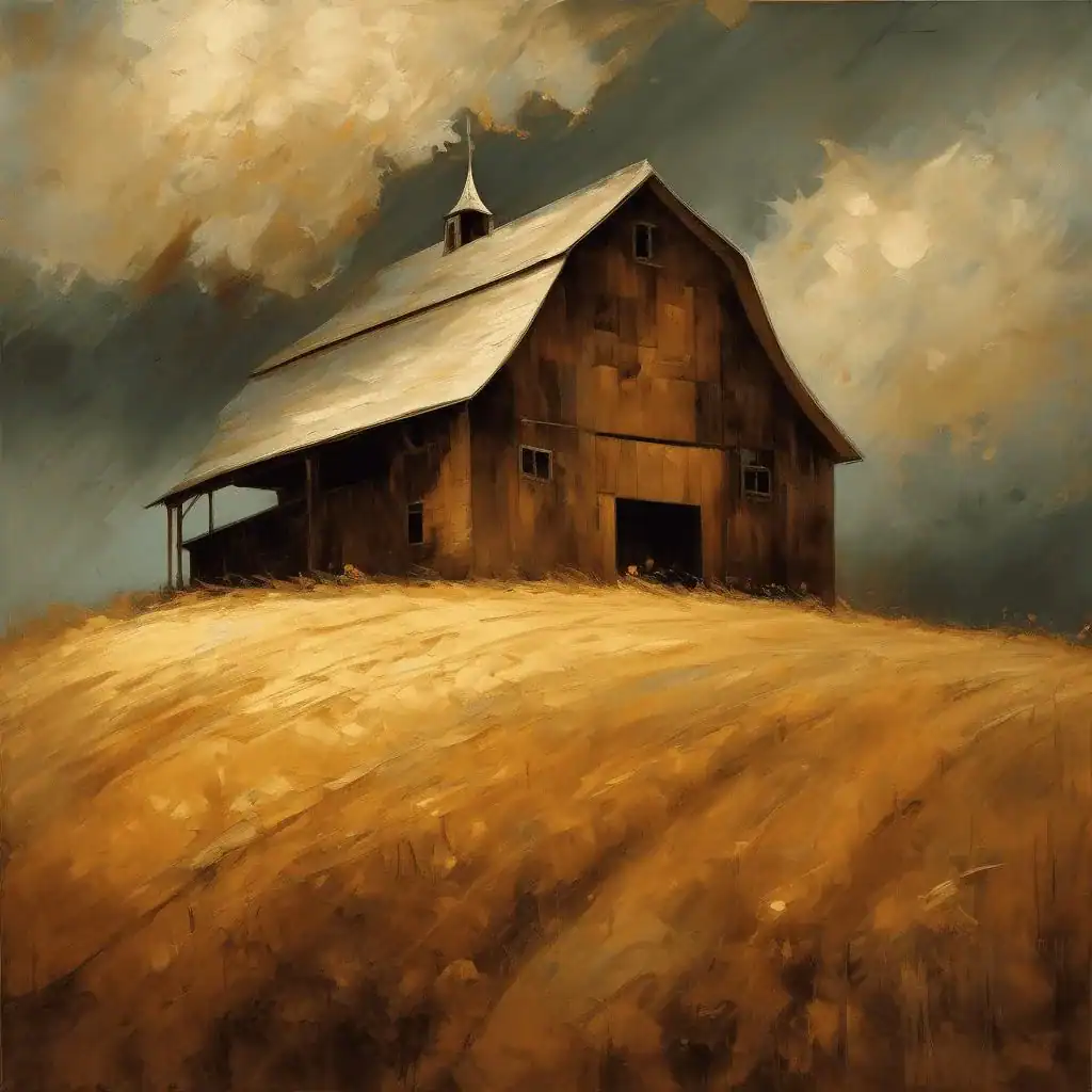BARN ON A HILL – Marjorie Acker Phillips