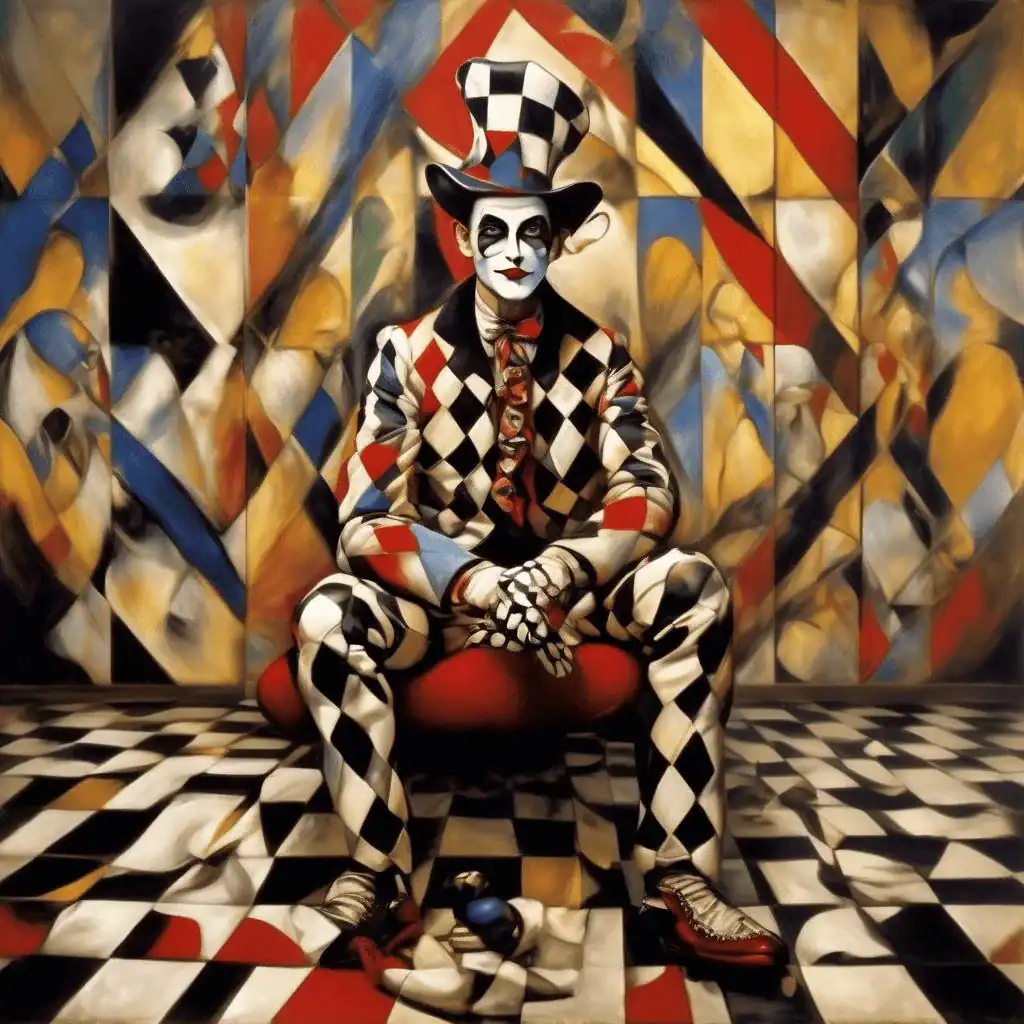 Seated Harlequin – Heinrich Campendonk